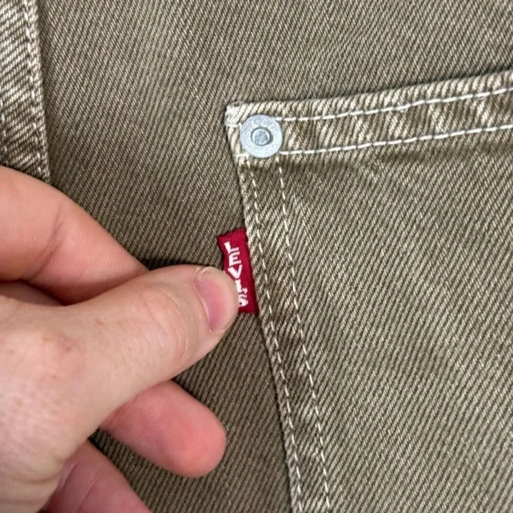 Levis Jeans Womens 27 Brown Dad Utility Carpenter Relaxed Fit Premium Denim